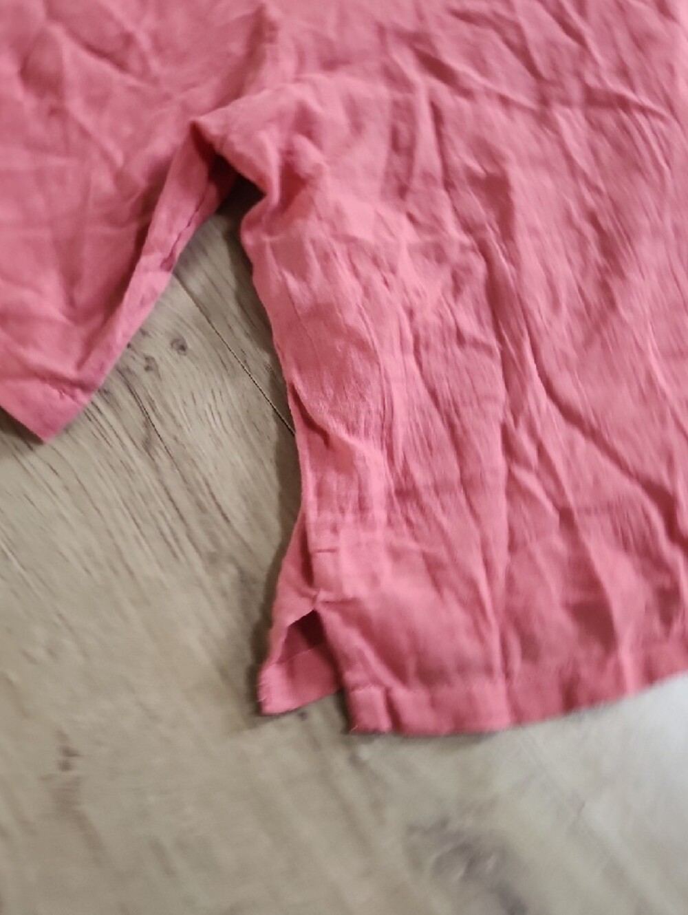 NWOT Rachel Zoe Coral-Pink Cotton Shirt - Picture 4 of 7